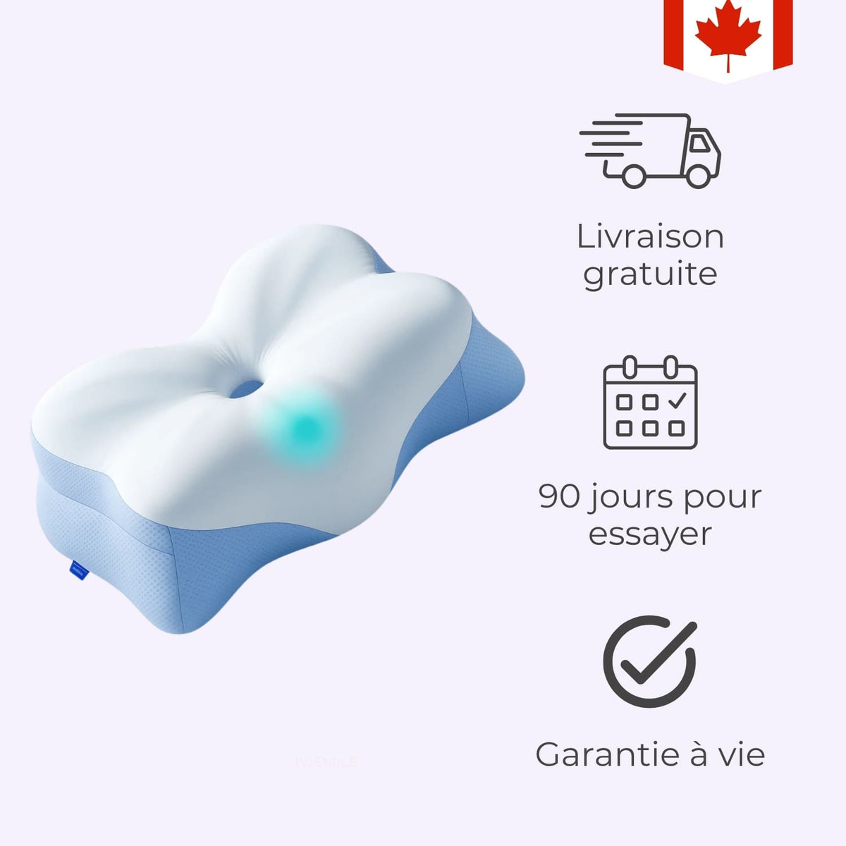POSTURA - Oreiller Orthopédique Premium pour Sommeil Réparateur